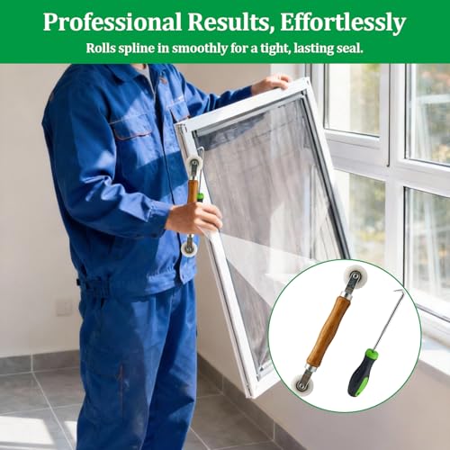 Screen Roller Tool Screen Repair Spline Roller for Easy Window/Door Screen Repair & Replacement (3 Pack) - size: 3 Pack