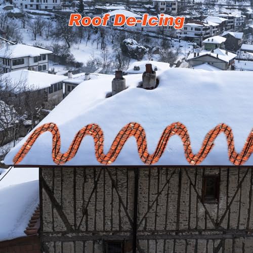 9FT （3~200FT） Heat Tape for Water Pipes, -40°F Deicing Heating Cable, Freeze Protected Water Pipe Heating Cable,120V 5W/ft - style: 9FT