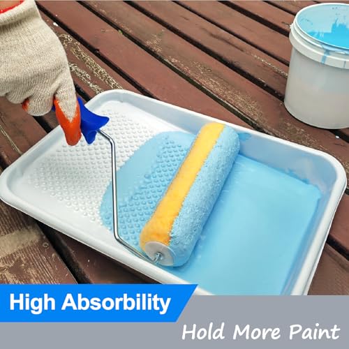 Great Andrew 18 PCS Paint Roller Covers 9 Inch, 3/8" Nap - size: 18 PCS, 9-Inch