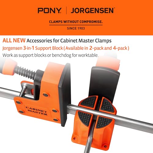 Jorgensen 3-in-1 Support Block, Cabinet Master Parallel Clamp Accessory