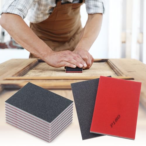 180 Grit Sanding Sponge, Wet Dry Sanding Block, 20 Pcs - size: 180 Grit