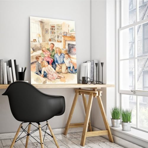 Watercolor Style Turn Photo Into Personalized Canvas Art - color: Watercolor