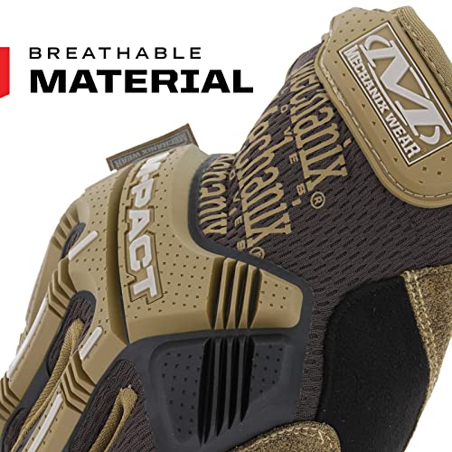 Mechanix Wear M-Pact Touchscreen Work Gloves Brown X-Large - color: Brown, size: X-Large