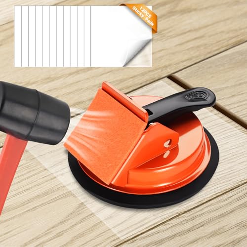 REXBETI Floor Gap Fixer Tool, Plank Gap Repair Kit, Heavy Duty Suction Cup - size: 1