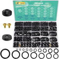 XBVV 28 Size 650 Pcs Faucet Rubber Washers Kit and SAE O Ring Assortment Set for Assorted Plumbing Faucet Sealing Repair