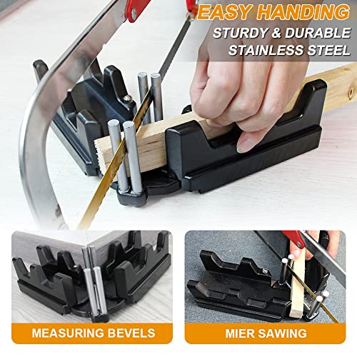 AUSTUFF 2-in-1 Mitre Measuring Cutting Tool for Woodworking