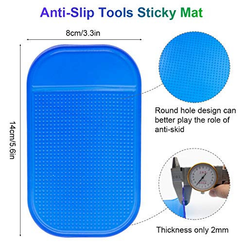 6Pcs Anti-Slip Tools Sticky Mat for Diamond Art Painting Tray Sticky Gel Pad Non-Slip Universal Mount Holder for Tray 5D Diamond Painting Tools Accessories for Adults