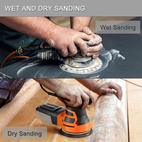 6 Inch 50 Pcs Wet Dry Hook and Loop Sanding Discs, No Hole, 7000 Grit - style: Grit 7000