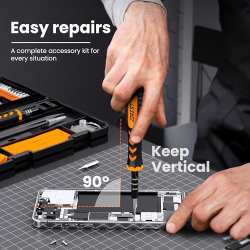 JOREST 59Pcs Small Precision Screwdriver Set with Torx T5 T6, Mini Tool Kit - style: 59 in 1 CRV