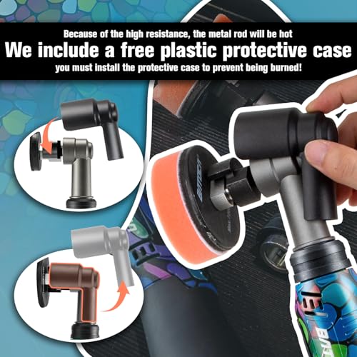 BATOCA S6 Mini Cordless Polisher 2 Heads for Car/Motorcycles Detailing Kit - size: Graffiti Style with 2 batteries