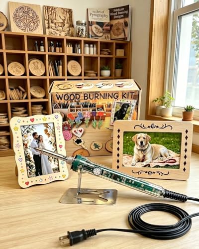 BIAJIYA 100Pc Wood Burning Kit for Adults, Beginners Woodburning Kit - color: Clear-100Pc