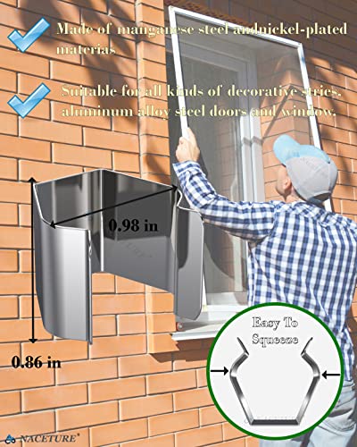 NACETURE Screen Retainer Clips for Window & Door Screens, 10 Pack - color: 10 Pack