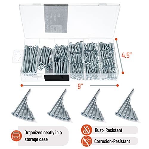 Mr. Pen- Machine Screw Assortment Kit, 370 Pcs