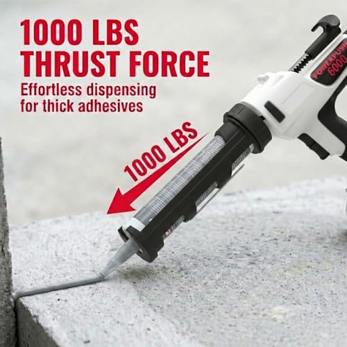 Heavy Duty Heavy Duty Caulking Gun | 18V Cordless Drive | 10oz I No Drip - size: 10oz / 300ml, style: Cordless 18V (6000M Series)