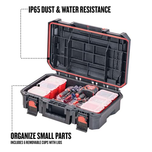 CRAFTSMAN VERSASTACK XL System Tool Box, Water Resistant Tool Storage, with 6 Small Parts Containers, 21 Inch (CMST21415)