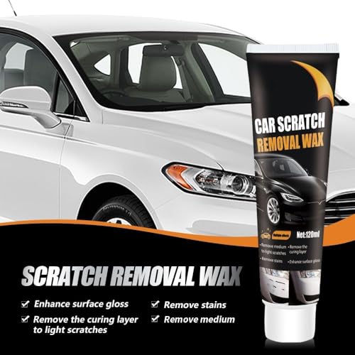 Scratch Repair Wax for Car, 2025 Upgrade Car Scratch Repair Paste Polishing Wax, Premium Car Scratch Remover Kit with Wipe & Sponge for Vehicles for Scratches