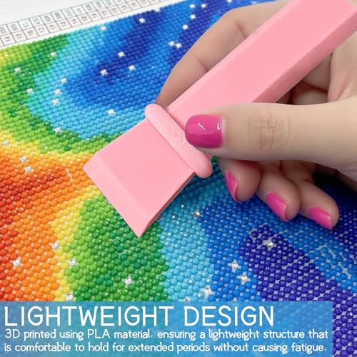 2 Pieces Diamond-Paint Art Aligning Tool - Straightening and Repair Accessories for DIY Enthusiasts, Lightweight 3D Printed Crafting Aid
