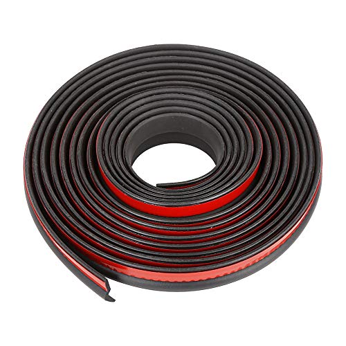 X AUTOHAUX 4m x 23mm Universal Car Z Shape Rubber Weather Waterproof Strip Seal Edge Protector