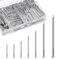 KOAMLY 510 Pcs Hardware Nails Stainless Steel Nails Assortment Kit,7 Sizes Mix Rust-Proof Common Nails for Wood, Fence, Furniture, Crafts & DIY Projects – Practical Fastener Kit Saves Your Time