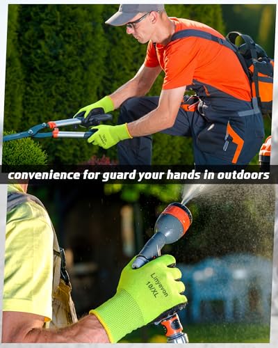 Maxcheck PU Coated Work Gloves Bulk Pack - color: Yellow, size: Large