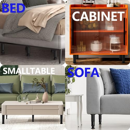 7.6-14.5in Bed Support Legs for Bed Frame Support,Slat Support 4PC - size: 4pcs (7.6-14.5 in Adjustable)