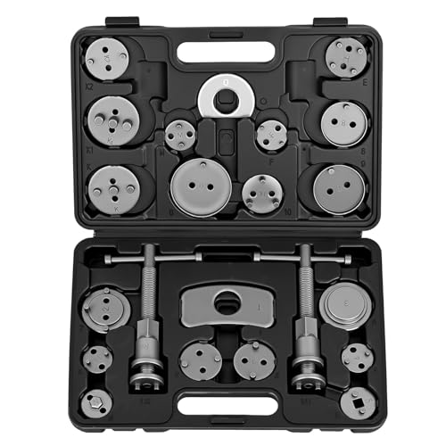 GOOACC 22pc Disc Brake Caliper Compression Tool Set Piston Rewind Black - color: 22pc Brake Caliper Black