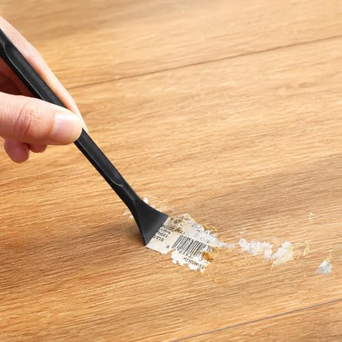 18Pcs Non-Scratch Plastic Scraper Tool, 3 Styles Plastic Scraper for Tight Spaces Multi-Purpose Kitchen Scraper Cleaning Pen for Paint, Stickers Label, Oil Stains, Tight Spaces, Crevices