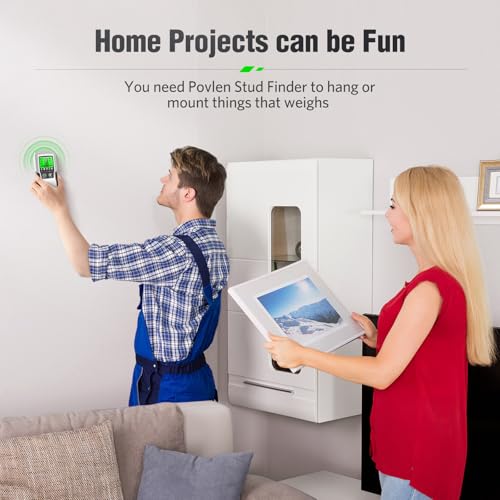Stud Finder Wall Scanner Detector for Wood, Metal Studs and AC Wires - color: Bright Silver