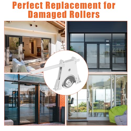 Sliding Screen Door Rollers for Andersen Gliding Screens Replacement, 1-1/4" Nylon Concave Wheels, Fits 200 & 400 Series Patio Door Screen Wheel - color: White
