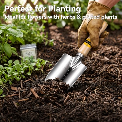 Gardening Tool Kit,Made of Stainless Steel Material,Among Which the Garden Spade Hand Shovel is Very Suitable for Digging Loosening Soil Weeding and Planting