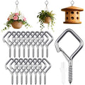 18 Pcs 304 Stainless Steel Ceiling Hooks for Plants & Lights - size: 18PCS