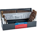 HIDOTOL 115PCS Cobalt Drill Bit Set M35 HSS for Hardened Steel Fractional 1/16"-1/2", Letter A - Z, Wire #1 - #60 with Indexed Metal Case - size: Cobalt 115 PCS - Sturdy Metal Box