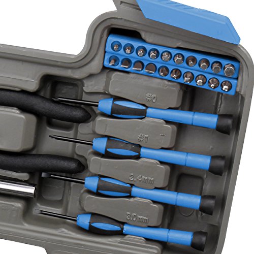 Apollo Tools 39 Piece General Household Tool Set, Blue DT9706 BL - color: Blue, size: 39-Piece (with Slip Joint Pliers + Scissors)