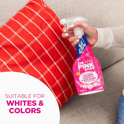 The Pink Stuff Miracle Foaming Carpet & Upholstery Stain Remover, 16 Fl Oz - size: 16.9 Fl Oz (Pack of 1)
