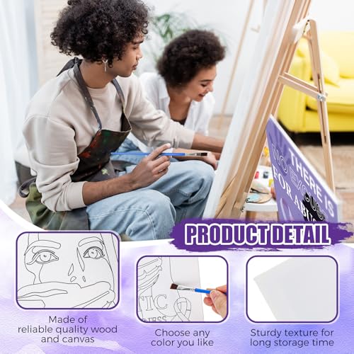 Sherr 140 Pcs 20 Set Pre Drawn Canvas Painting Kit, Anti-Domestic Violence - style: Anti-domestic Violence