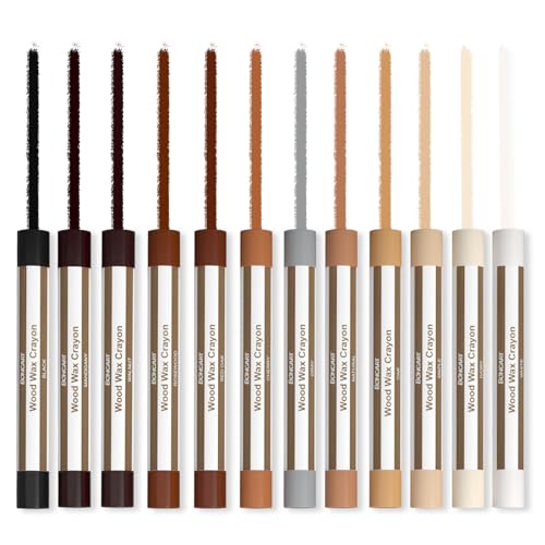 Boncart Wood Filler Sticks,12 Colors Wood Wax Crayons - color: 12 Colors 12pcs