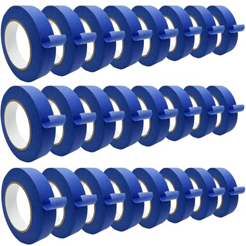 SmaringRobot Blue Masking Tape, Painters Tape, Painting Tape (1442.4yd=0.94IN*60.1yd*24), Original Multi-Surface Easy Removal Paint Tape with Medium Adhesive Backing for Indoor Outdoor Use, 24 Rolls - size: 24 Rolls, 0.94IN X 60.1YD