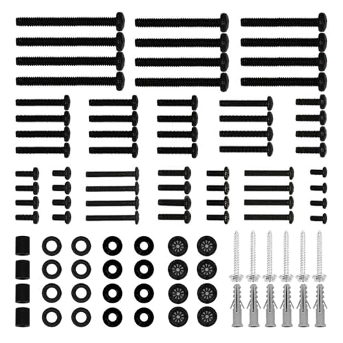 Suptek Universal TV Mounting Hardware Kit - Includes Screws and Anchors M4, M5, M6, M8 - Fit Most TVs Up to 80 inch