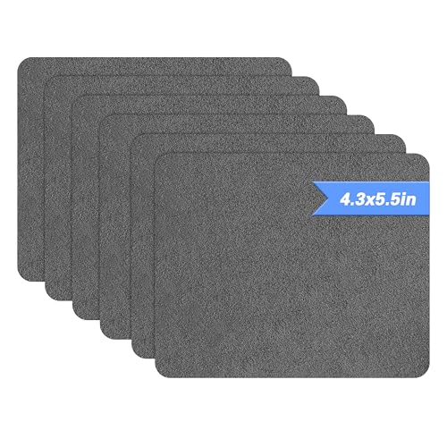 Azobur Sofa Fabric Repair Patch, 6 Piece Microfiber Patches, Self Adhesive Fabric Sofa Patch Repair Fabric, Luxurious Look, Quick Fix Sofa.(Gray) - color: Gray