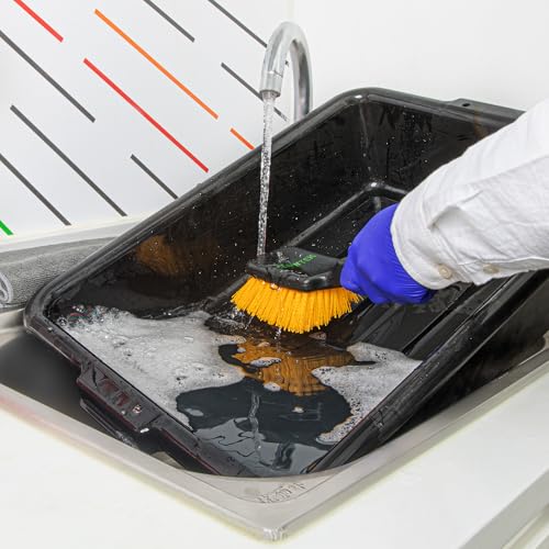 Restaurantware 4 in Black Plastic Utility Scrub Brush - size: 10 1/4"