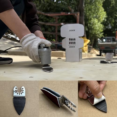 XXGO 155 Pcs Finger Multi Tool Sanding Pads Accessories Kits XG155F - size: 2 Inch Finger Sanding Kit - 155 Pcs