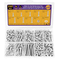 260Pcs #8-32 Machine Screws Kit,1/4"–1-1/4",304 SS,Nuts & Washers - size: #8-32（1/4" to 1-1/4" ）