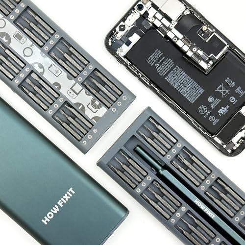HowFixit PRO 48 Bit Precision Screwdriver Set for iPhone, Smartphone, MacBook, Laptop, Tablet, Camera, Switch, PS5, Xbox, Game Console & Controller Repair