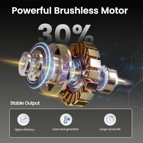 Brushless Reciprocating Saw Compatible with Dewalt 20V MAX Battery(Tool Only), 3,000 SPM One-Handed Cordless Sawzall, 1" Stroke Length, Pivoting Shoe, LED Light, Variable Speed for Wood/Meatl/PVC