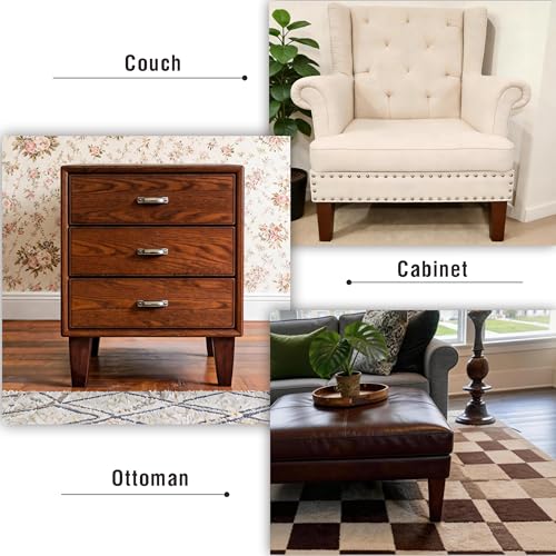 SHANJUE 8 Inch Wood Couch Legs 1500lbs Heavy Duty Square Furniture Feet 4PC - size: 8 inches