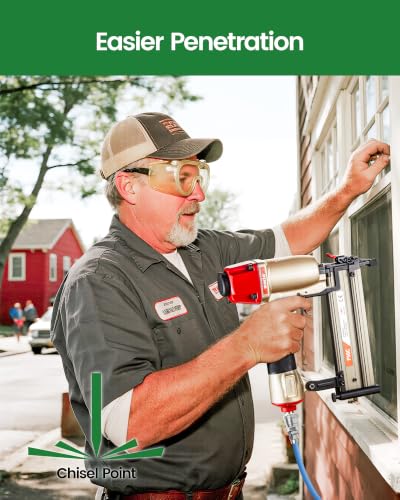 meite 18 Gauge Brad Nails, 1-1/4 Inch 18GA Brad Nails, 18G 304 Stainless Steel Small Finishing Nail Gun Nails for Pneumatic, Electric Brad Nailer Gun (5 Boxes) - size: 1-1/4", style: 5 Boxes