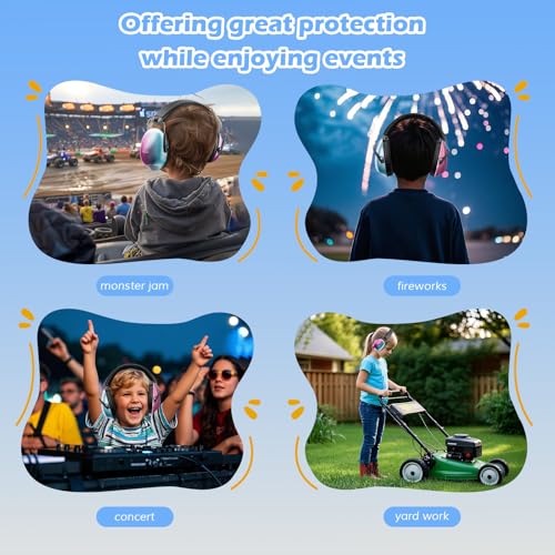 ProCase Noise Cancelling Headphones for Kids/Toddlers SNR 27dB Ear Muffs - color: Gradient