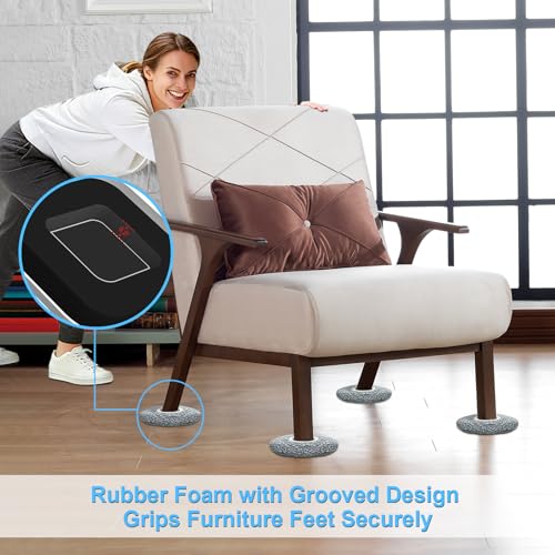 New Upgrade Furniture Movers Sliders - Multi-Surface Furniture Sliders - size: 4.3in 8+8Pack