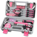 WINNER 150-Piece Pink Color All-Purpose Household Tool Kit in Toolbox Case - size: 150-Pc. Pink Tool Kit