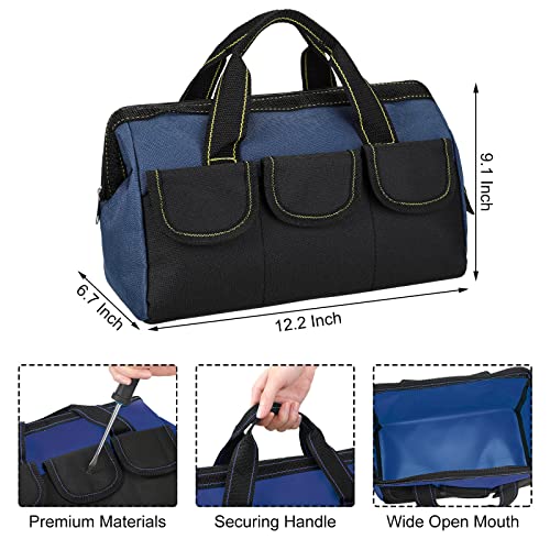 Sanwuta 3 Pack 13 Inch Tool Bags, Classic, Blue - color: Blue, size: 13 Inch, style: Classic